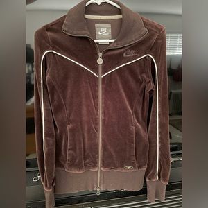 Vintage velour Nike track jacket